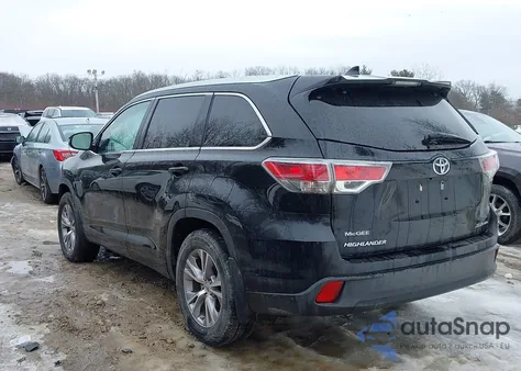 2015 Toyota Highlander Xle V6 from USA, damaged, VIN 5TDJKRFH8FS214398